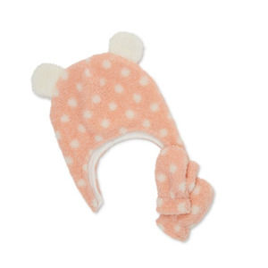 Wonder Nation Toddler Girls Faux Sherpa Hat and Mitten Set, 2-Piece NWT One Size